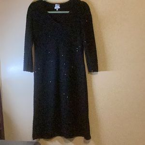 Armani collezioni V- neck sweater dress